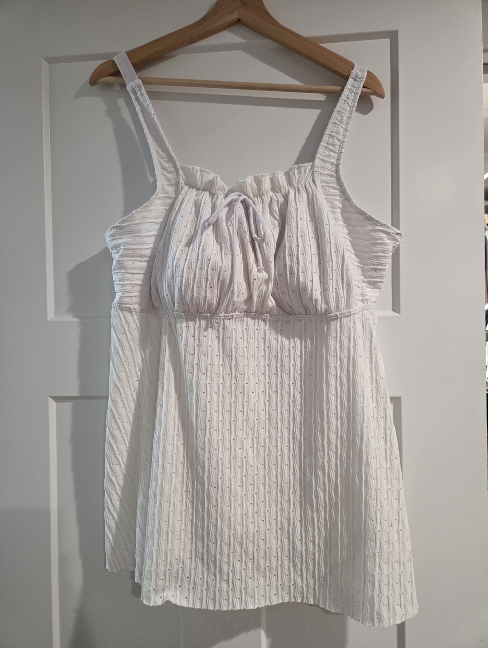White Tankini Top